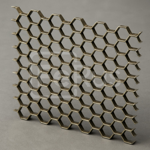 Гексагональная сетка HM-03 (1000х1000х25х2) AISI 321