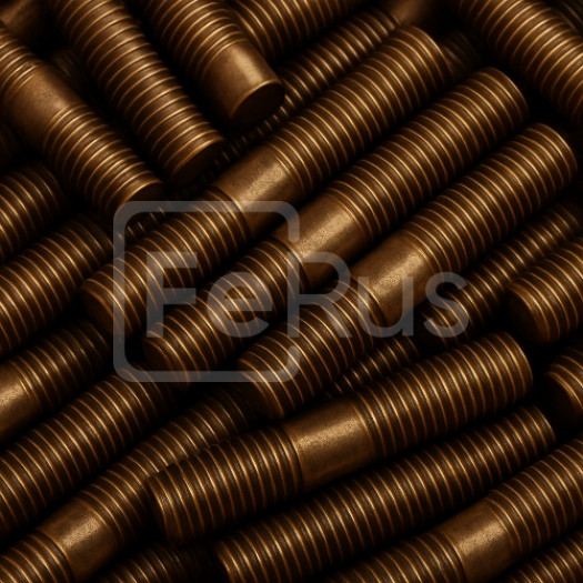 Шпилька бронзовая М14 шаг резьбы 2 мм БрАМц9-2 ГОСТ 1759.0-87