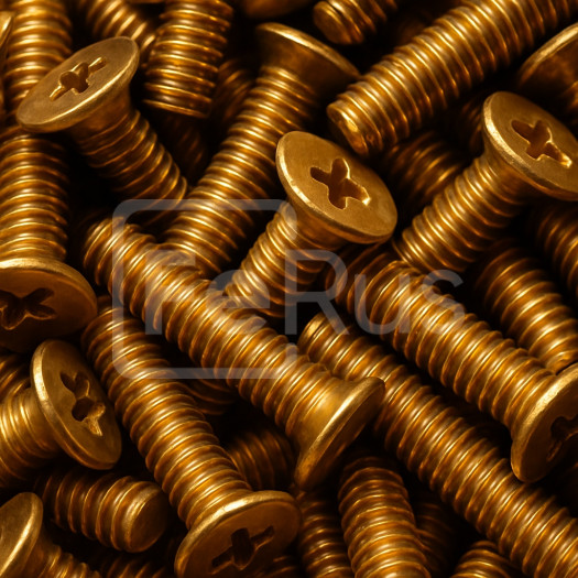 Винт бронзовый М20 шаг резьбы 2,5 мм БрАМц9-2 ГОСТ 1759.0-87