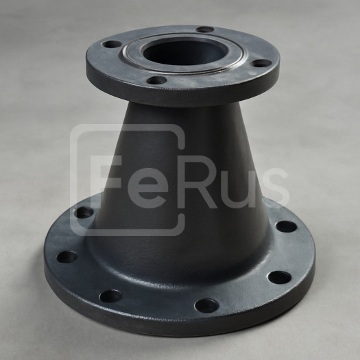 Переход чугунный фланцевый ХФ 800х400 мм ГОСТ 5525-88